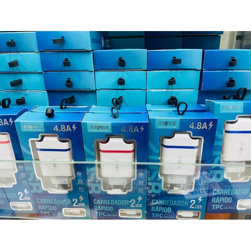 Carregador De Celular Rápido Inova Original 5,1A Tipo C