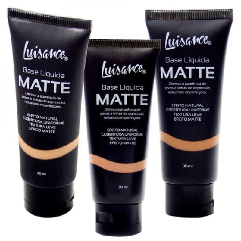BASE líquida MATTE 30mL Luisance L5001 - efeito natural - cobertura uniforme, textura leve