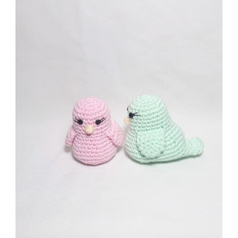 kit 4 passarinhos (modelo 2) de crochê amigurumi