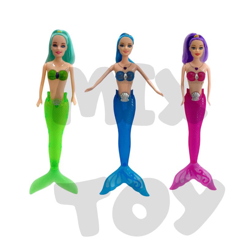 Boneca Sereia Grande Com Luz Articulada Brinquedo Menina