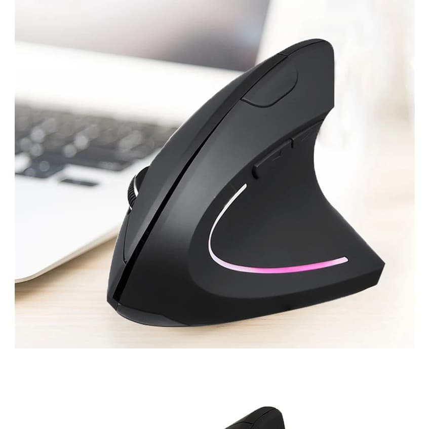 Mouse Ergométrico Vertical Sem fio Profissional HKZA