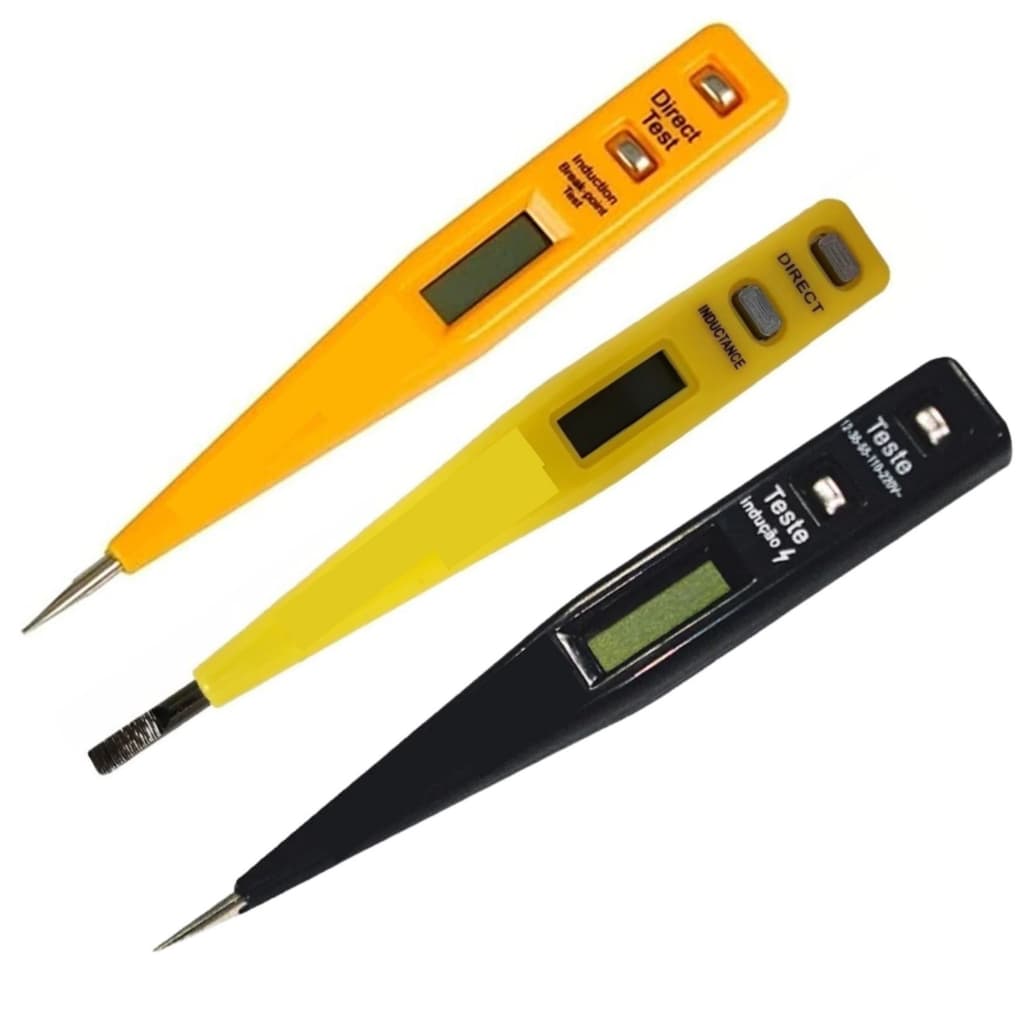 Chave Teste Digital Fenda De Voltagem 12v -250v - Detectora de Tensão
