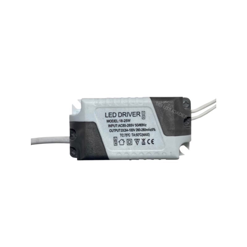 Driver Led Reator Fonte Para Plafon Luminaria Placa de Led de 18w A 24w (25w) Bivolt