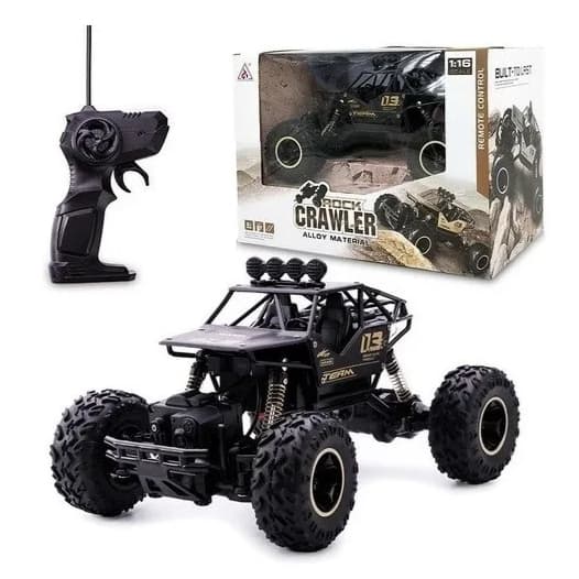 Super Carrinho De Controle Remoto 4x4 Rock Crawler