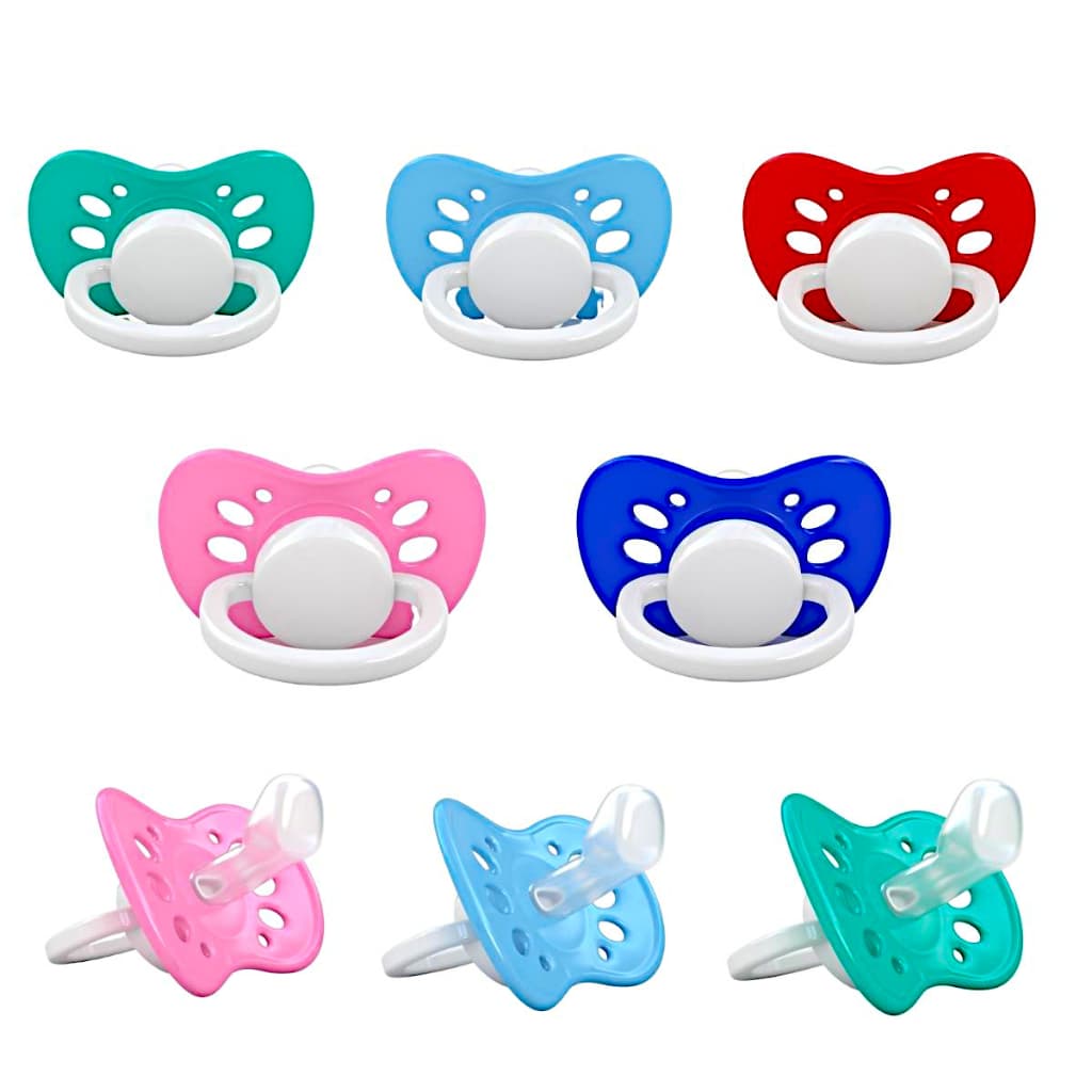 Chupeta Anatômica Bico de Silicone Ventilada Premium Bebê Kit c/20 Chupetas Menina Menino