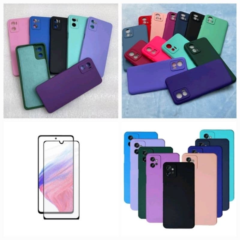 Kit Capinha + película 3D Moto E13 Moto E23 Moto E53 Moto G73