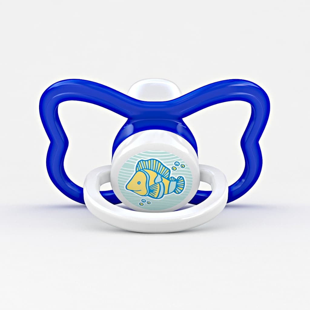 Chupeta América Baby Luxo Bico de Silicone Redondo Bebê PAC com 12 chupetas Menina Menino No Blister