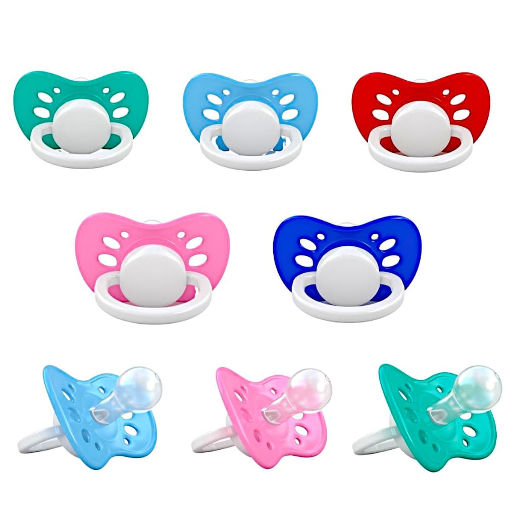 Chupeta Ventilada Bico de Silicone Premium pct c/50 Chupetas Bebê Menina Menino Bico Redondo