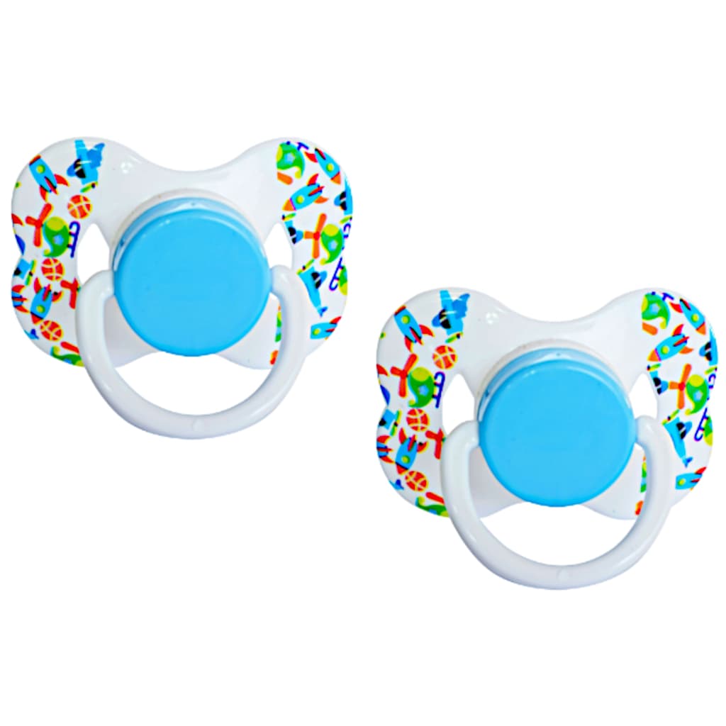 Kit 2 Chupetas Bico de Silicone Anatômico Chupeta Borboleta +6 Meses Bebê Menino Menina