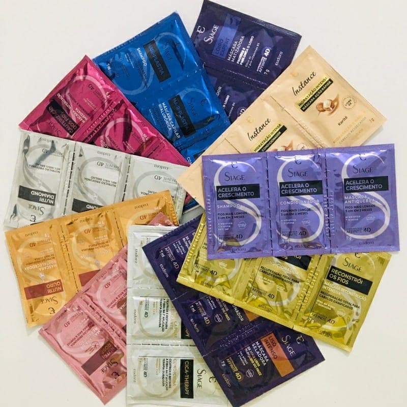 Sachê Natura ou Eudora Siàge Ou Instance Kit: Hidratante Corporal, Shampoo, Condicionador E Máscara - À Escolher.