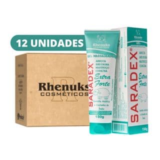 Kit 12 Pomada Massageadora Saradex Extraforte - Rhenuks - 150 g - Alivio Imediato