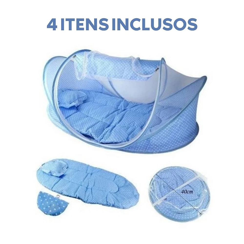 Berço Mosquiteiro Portatil Tenda Cercado Toca Música Cama para Bebês Bebê Cuidado e Conforto