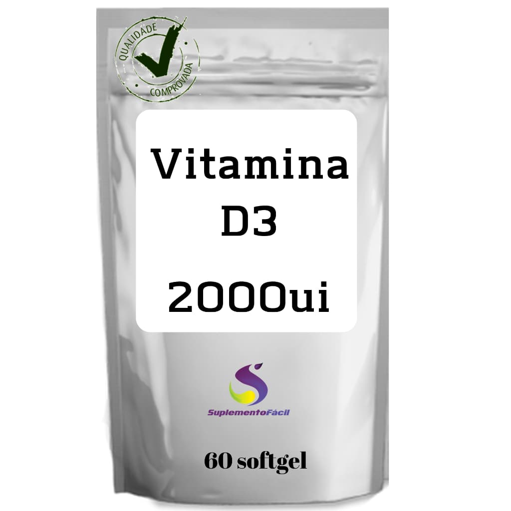 Vitamina D3 2000 Ui 60softgel - Suplemento Fácil