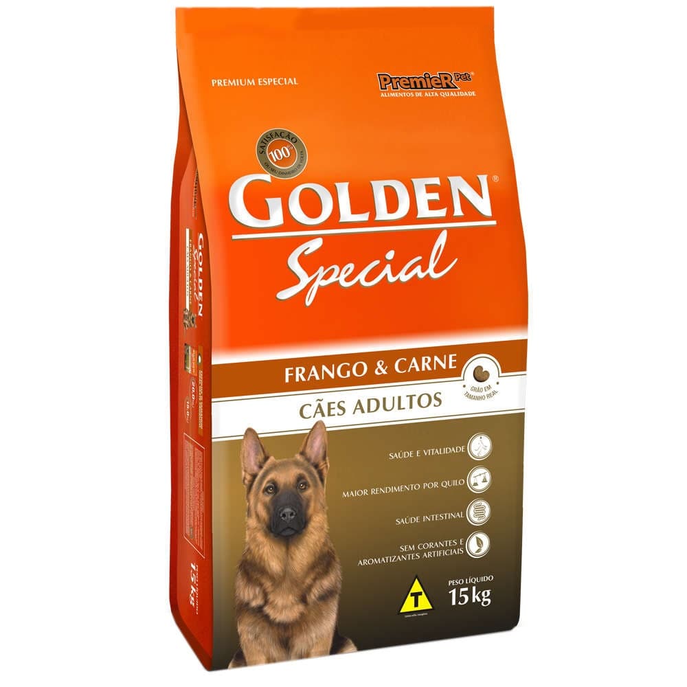 Ração Golden Special para Cães Adultos Sabor Frango e Carne 15kg