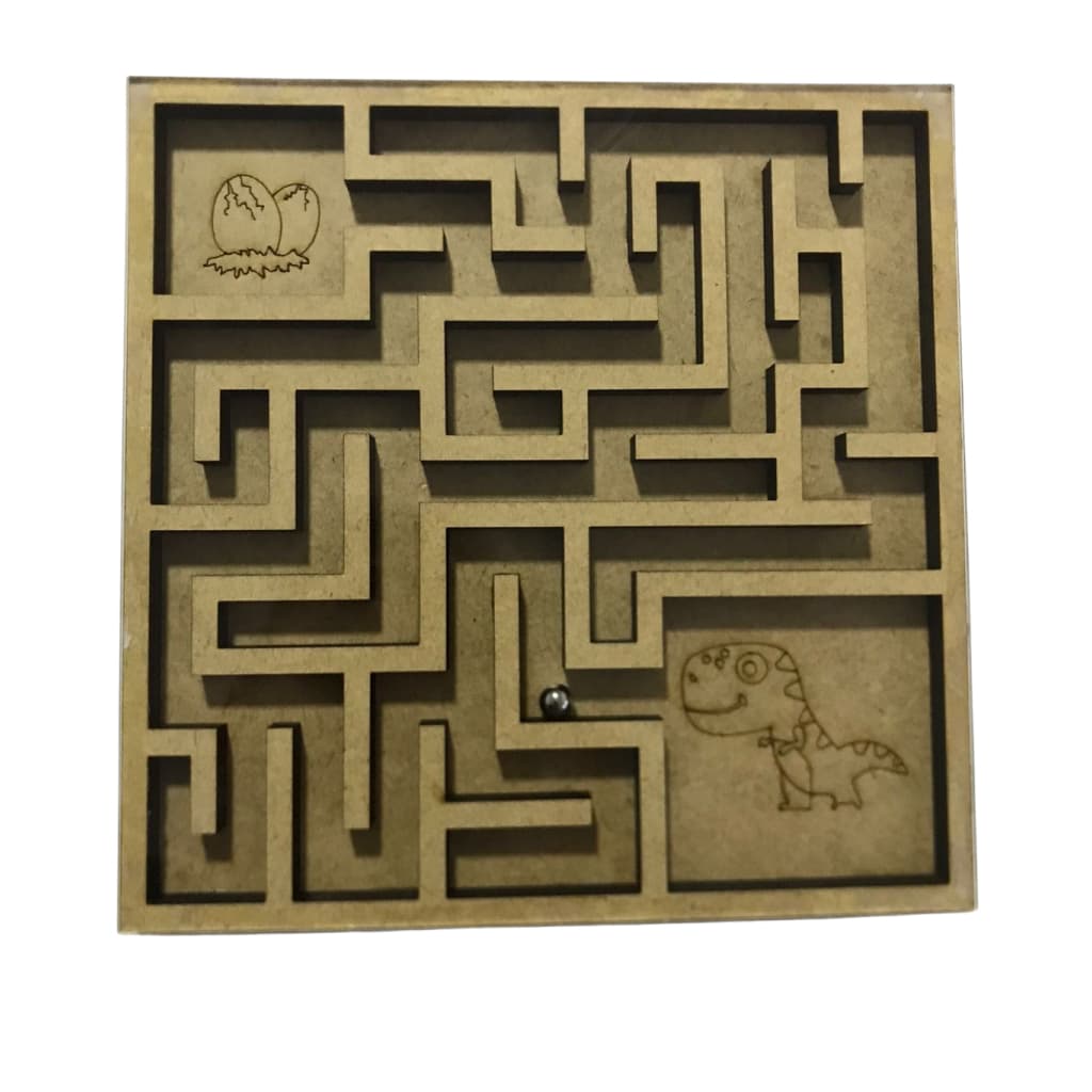 Labirinto Dino - Brinquedos Educativos - Brinquedo Montessori - Quebra Cabeças
