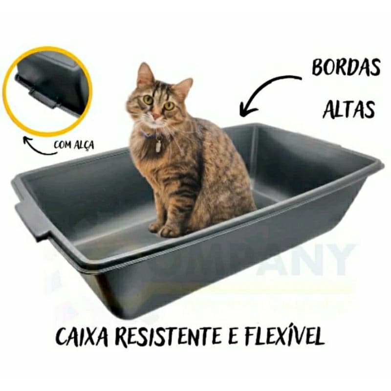 Caixa sanitária areia banheiro gatos bandeja plástica massa coletar resíduos banheiro higiênico