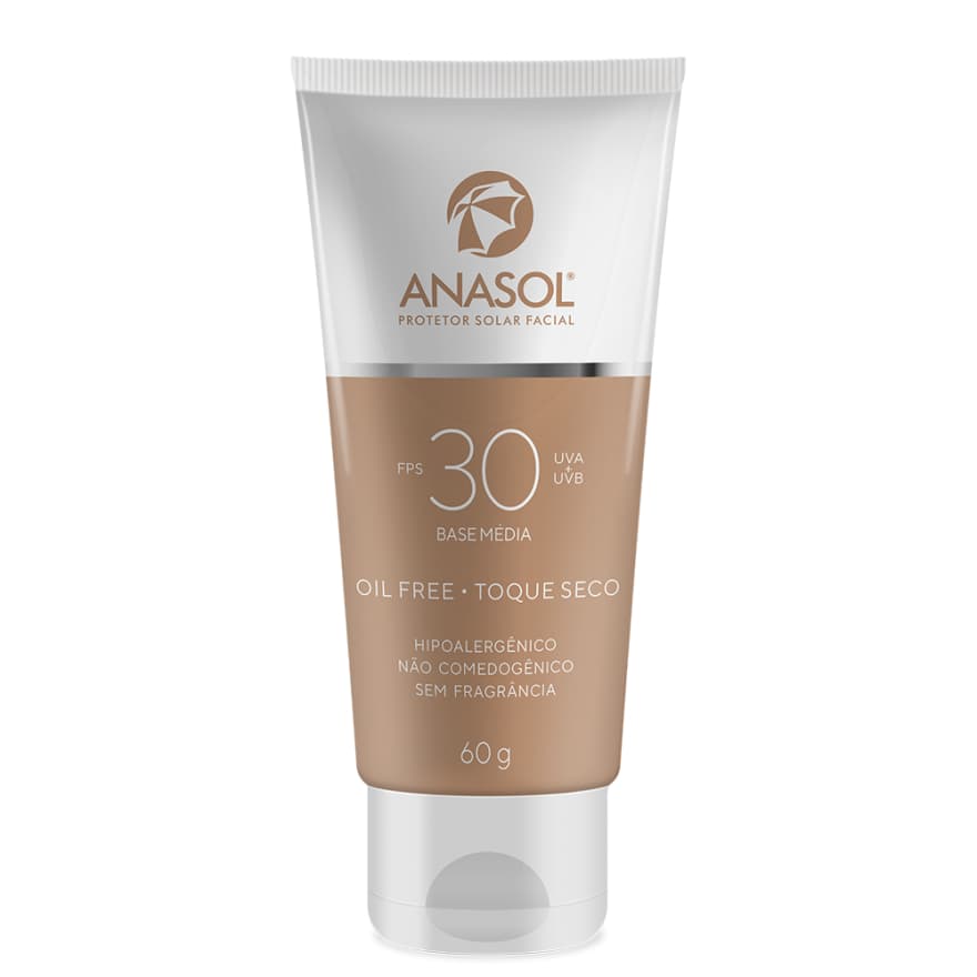 ANASOL PROTETOR SOLAR FACIAL • BASE MÉDIA FPS 30 60 g