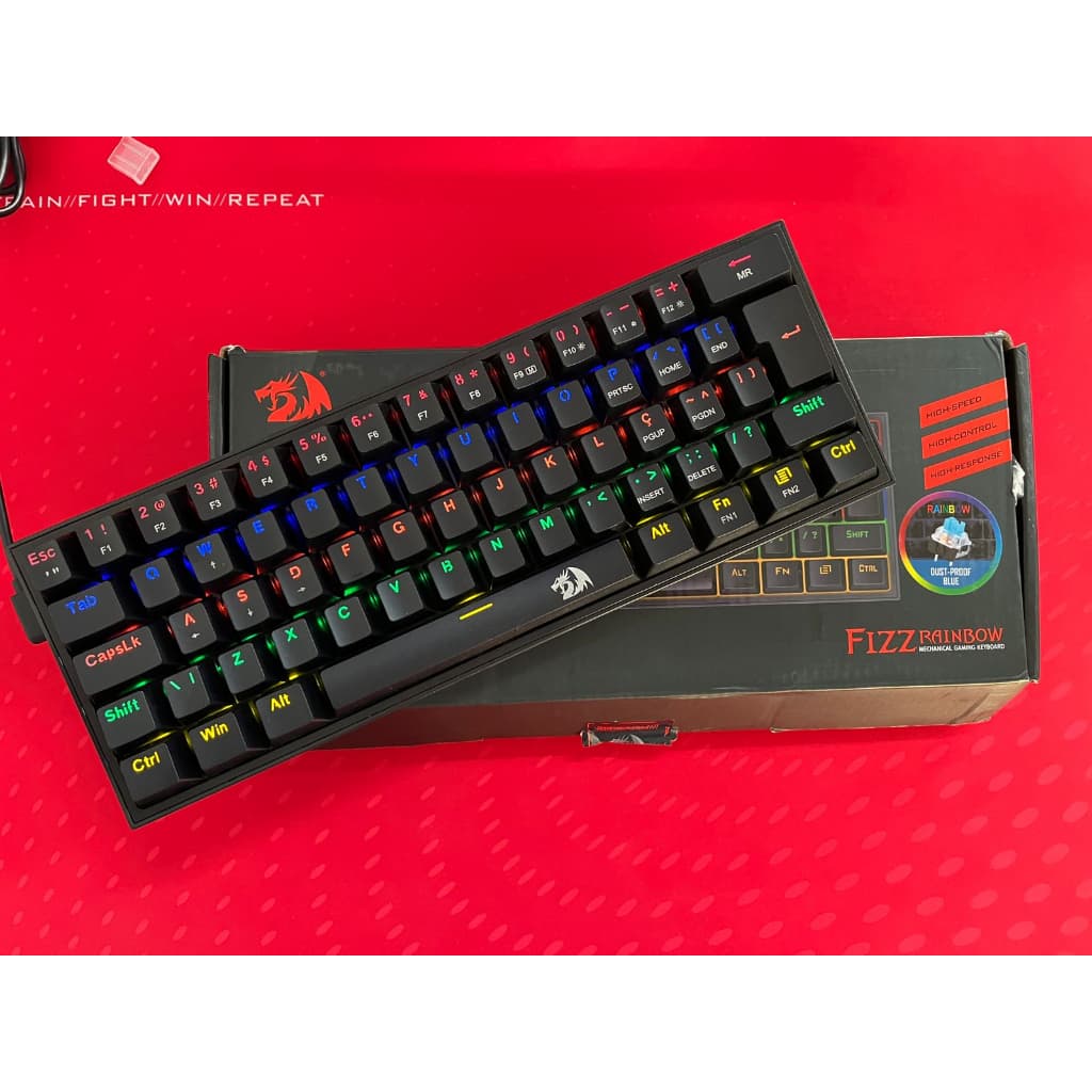 Teclado Mecânico Redragon Fizz Rainbow (Recondicionado)
