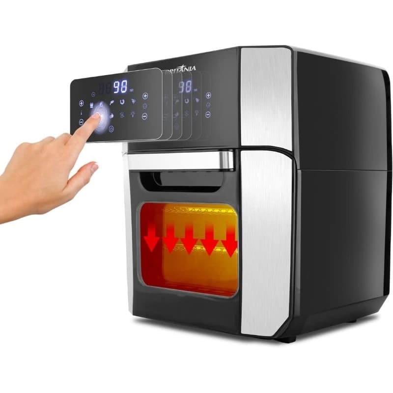 Fritadeira sem Óleo Britânia Air Fryer Oven BFR2100P, 12 Litros, 2 em 1, Preta - 127v
