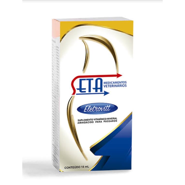 Seta Eletrovitt Suplemento Energetico Vitamina Passaros 15ml
