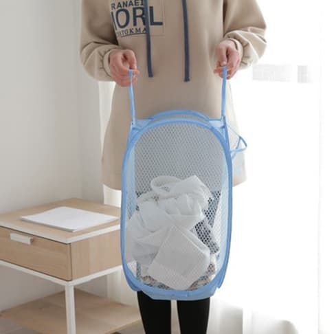 Cesta De Tecido Organizador De Roupas Dobrável Multifuncional Lavanderia Brinquedos Banheiro Quarto