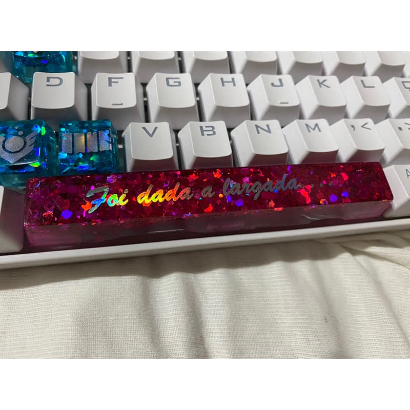 Barra de espaço em resina para teclado mecânico personalizado, valorant, lol, jogos
