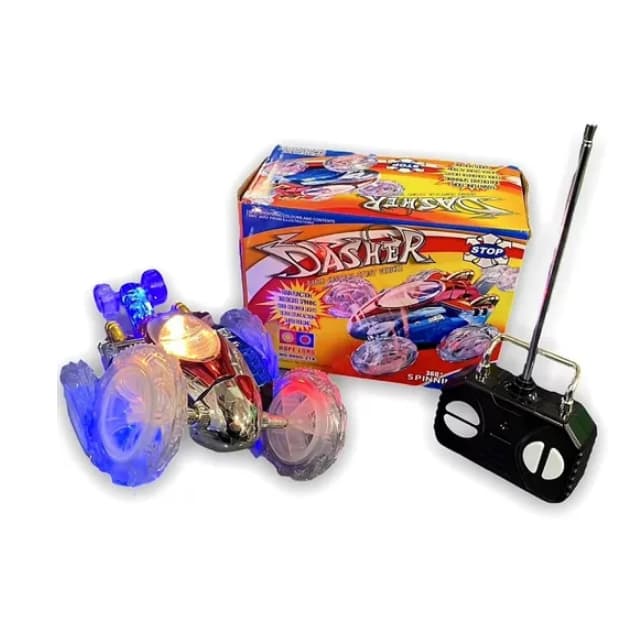 Carrinho de Controle Remoto maluco com som e luz 360°