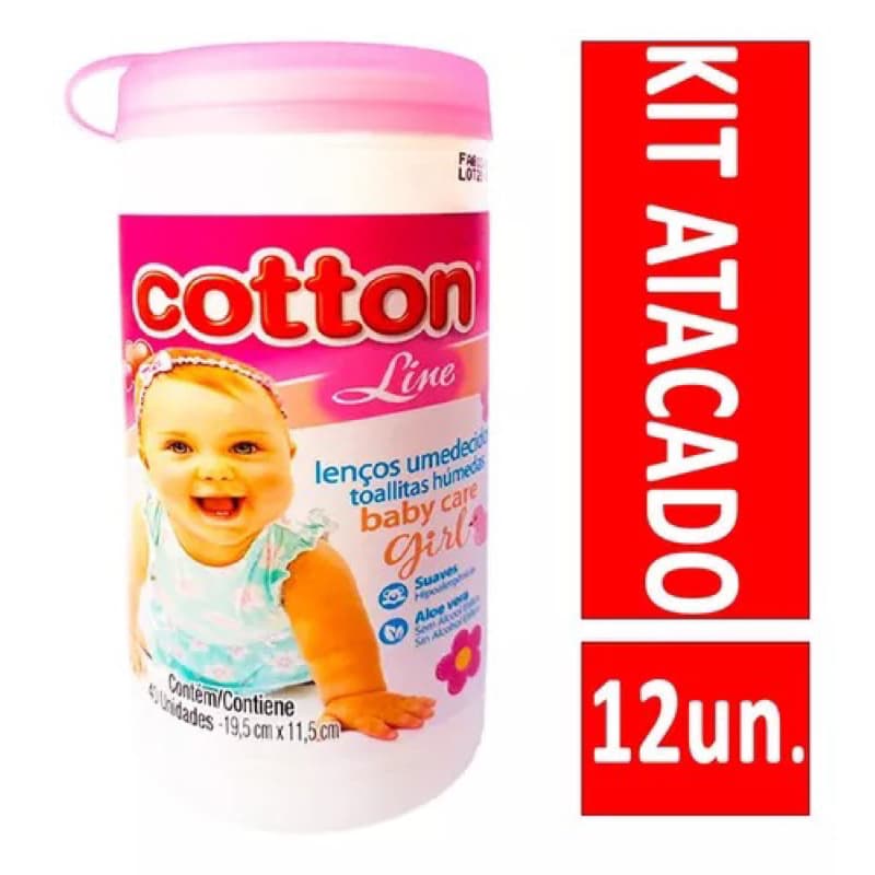 Lenço Umedecido Atacado Kit Lenços Umedecidos 12 Potes Lenço