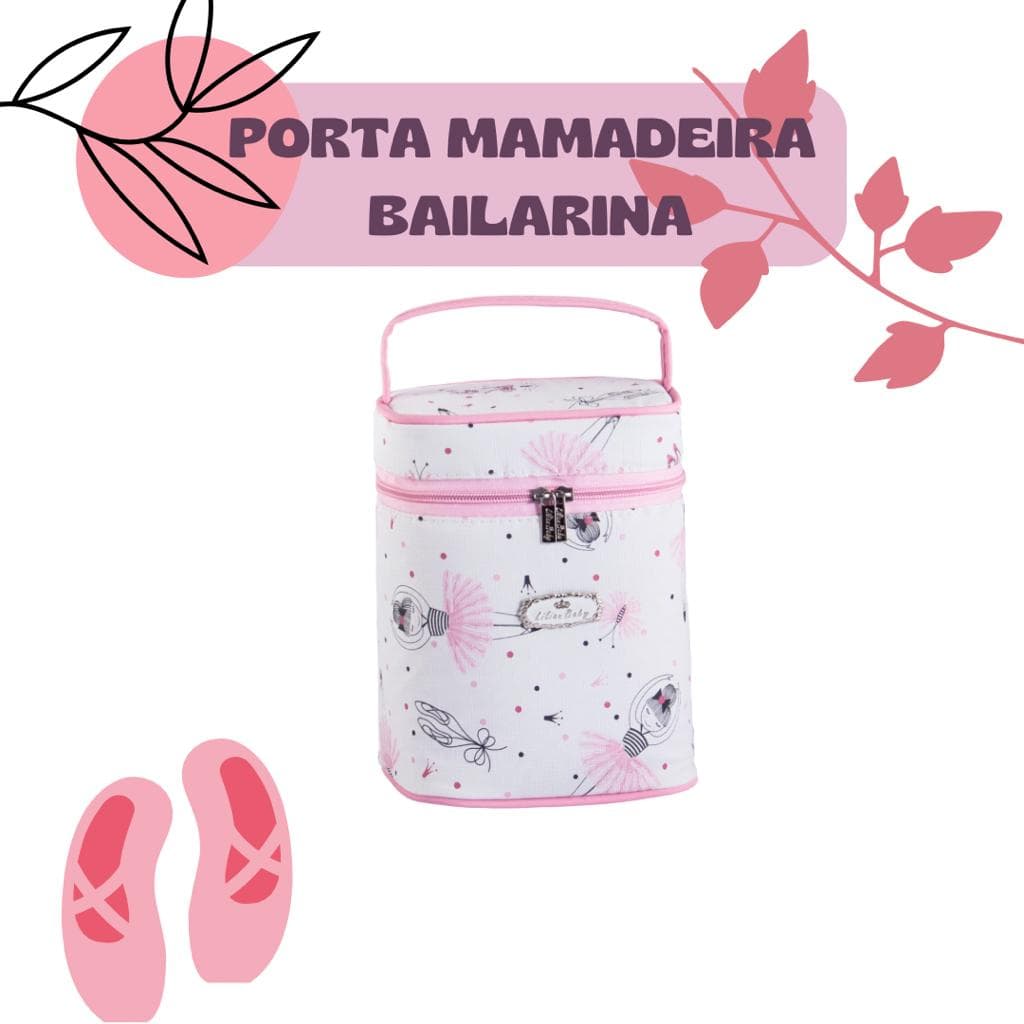 Porta Mamadeira Bebe menina Bailarina rosa Avent Man