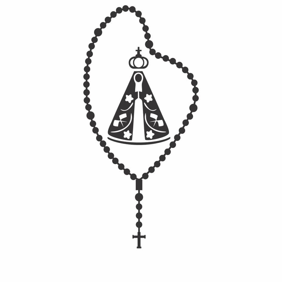 Adesivo Carro Moto Nossa Senhora Aparecida Para Carro Moto 14x7cm