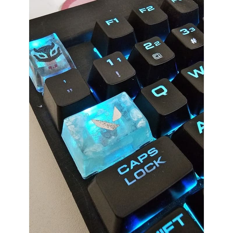 Keycap V de Valorant Tab tecla de resina personalizada valorant teclas para teclado mecânico