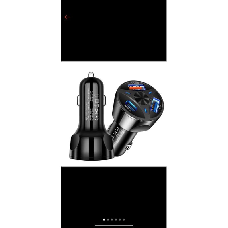 Carregador Qc 3.0 Do Telefone Móvel Do Carro De Carregamento Rápido Adaptador 3 Portas Usb Soquete