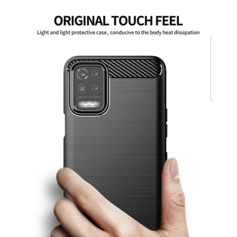 Capa Capinha Para LG K52 K62 E Plus Anti Impacto fibra d carbono