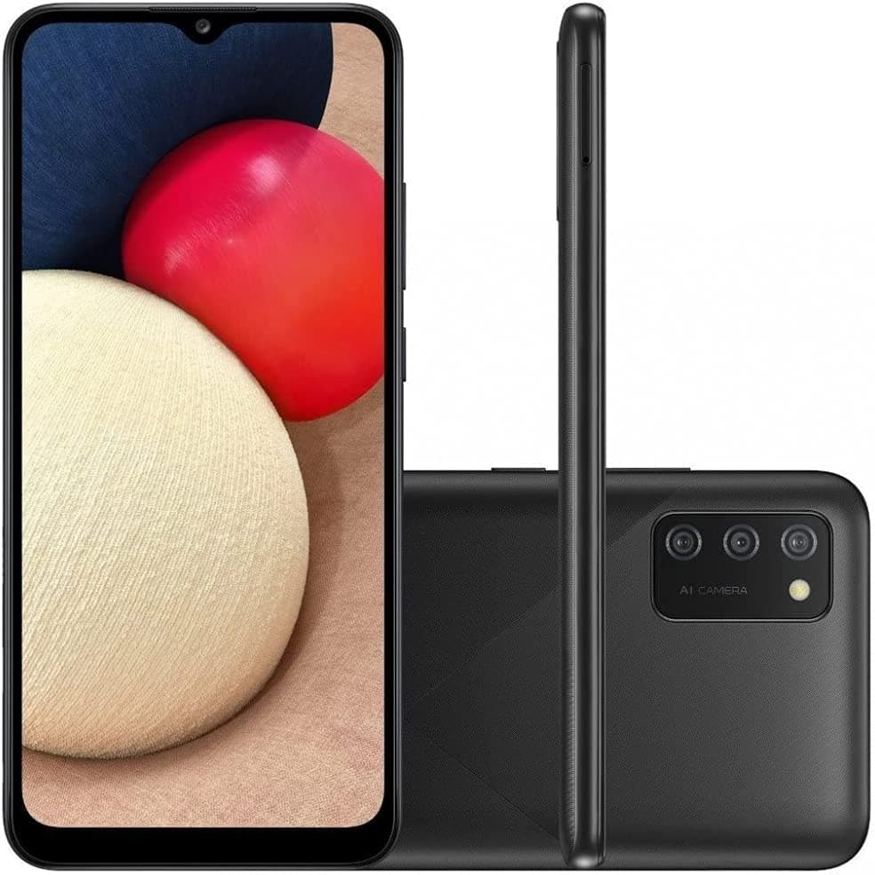 Smartphone Samsung Galaxy A02s 32GB 4G Wi-Fi Tela 6.5'' Dual Chip 3GB RAM Câmera Tripla - Vitrine