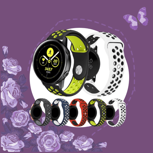 Pulseira Nik Bolinha esportiva Silicone 20mm Colorido para smartwatch P8/ P8 PLUS/ P70 / P80 / P68/ P67 Amazfit GTS, GTS 2, Samsung Gear S2 e S3, Samsung Watch