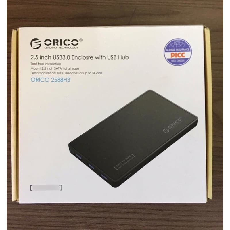 Case Gaveta Externa P/ Hd, Ssd 2.5 + Hub Usb3.0 Orico 2588H3 MELHOR PREÇO
