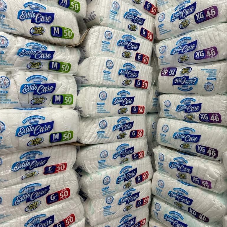 Fralda Descartável Geriátrica Estilo Care PLUS  M-G-XG Barato Revenda