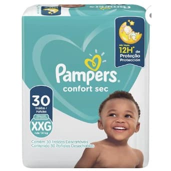 FRALDA INF PAMPERS CONFORT SEC MEGA XXG C/30