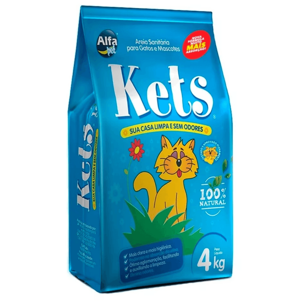 Areia Higiênica Sanitária Para Gatos 4kg