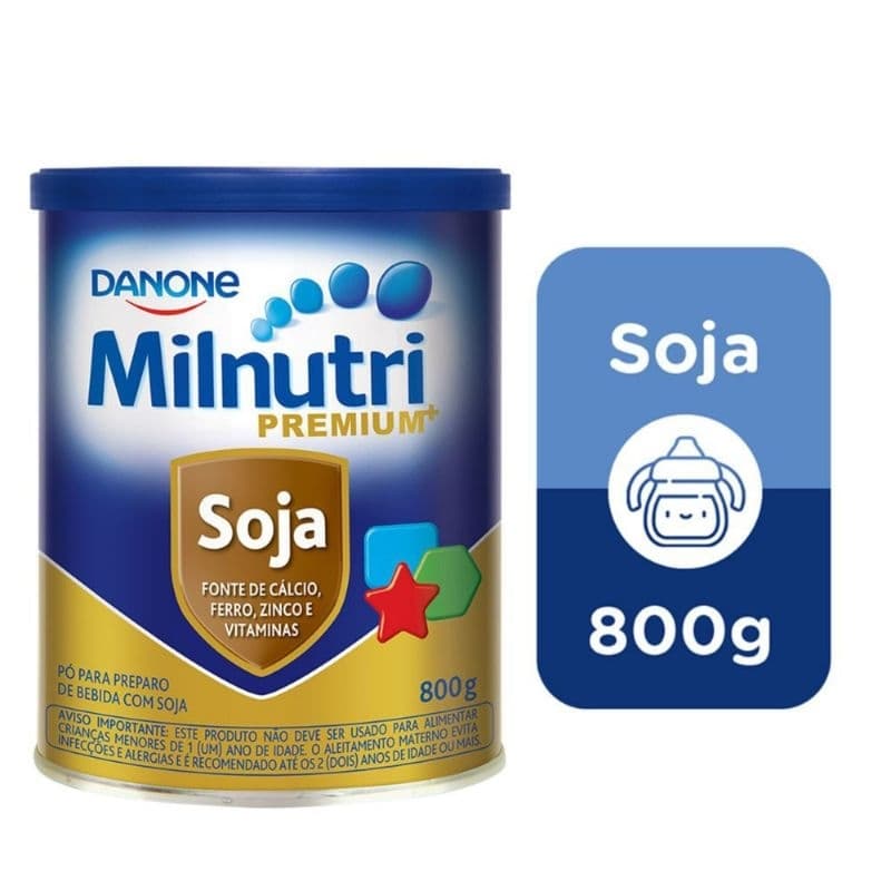 Leite infantil Milnutri Premium de Soja 01 Lata 800g