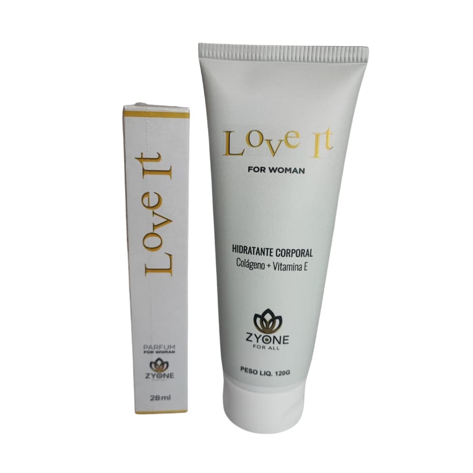 Kit Perfume Feminino Love It 28ml + Hidratante Feminino Zyone  - Importado