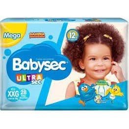 Kit Fralda Infantil BabySec Mega XG Pct C/2 Unds
