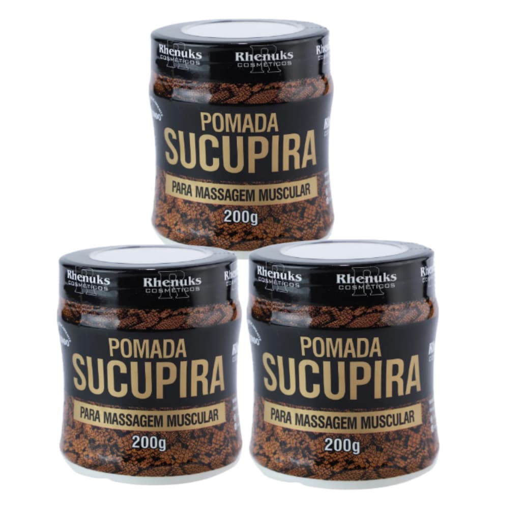 Gel Massageador Sucupira Dor Muscular Kit C/3
