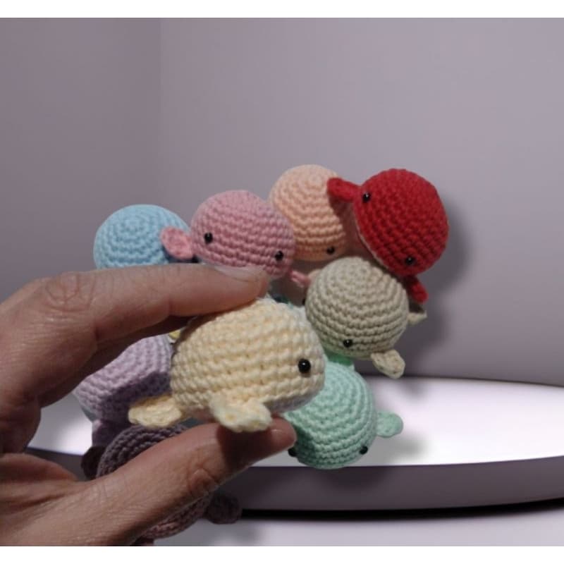 Kit 4 Baby baleia de crochê amigurumi