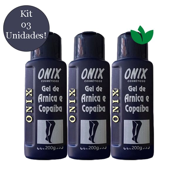 Kit Com 3 Unidades Gel De Arnica e Copaíba 200g Onix