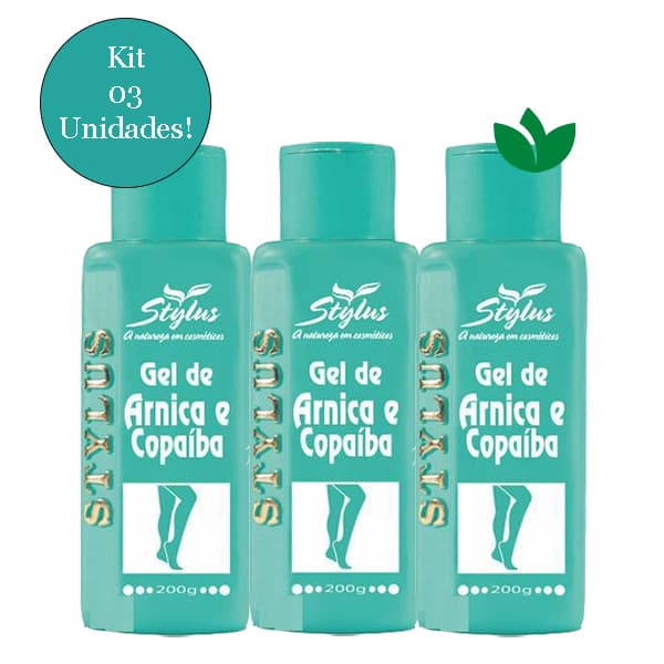 Kit Com 3 Unidades Gel De Arnica e Copaíba 200g Stylus
