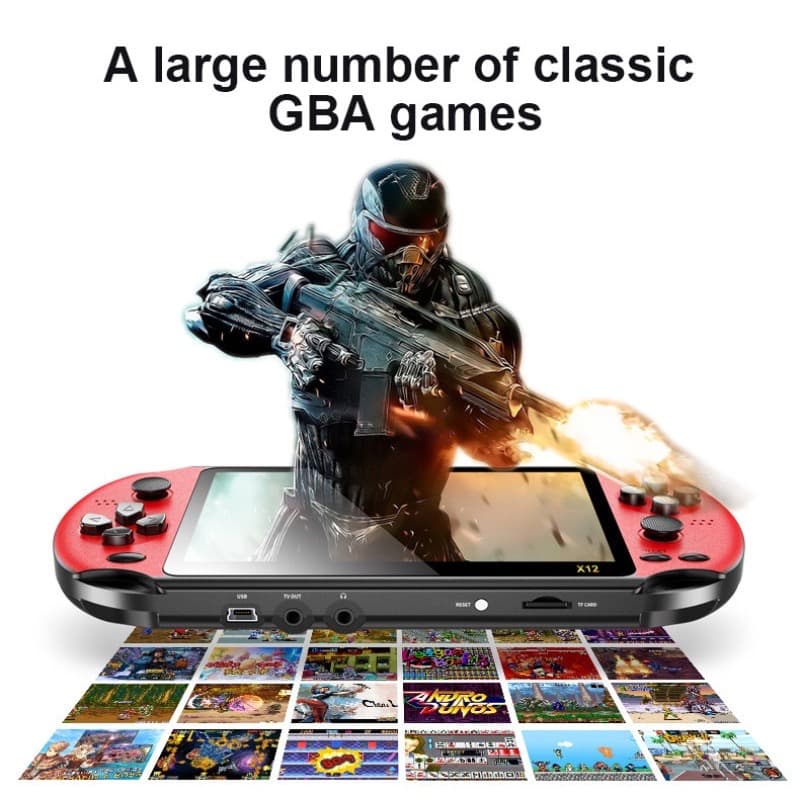 Console De Vídeo Game Construído Em 1000 Jogos 8gb Handheld Duplo Joystick Game