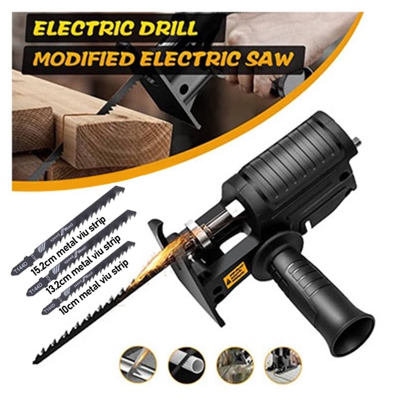 Kit Serra Elétrica Tico Tico Para Furadeira E Parafusadeira Ferramenta De Corte Madeira De Serras Elétricas Furaserra