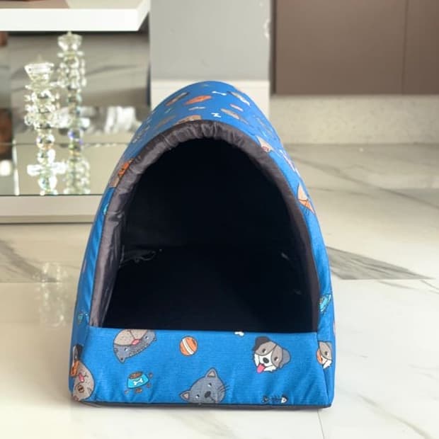 Cama para Cachorro e Gato pet casinha toca iglu ESTAMPAS  P a G