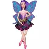 Boneca Fada Bailarina Articulada 30 Cm Com Asas